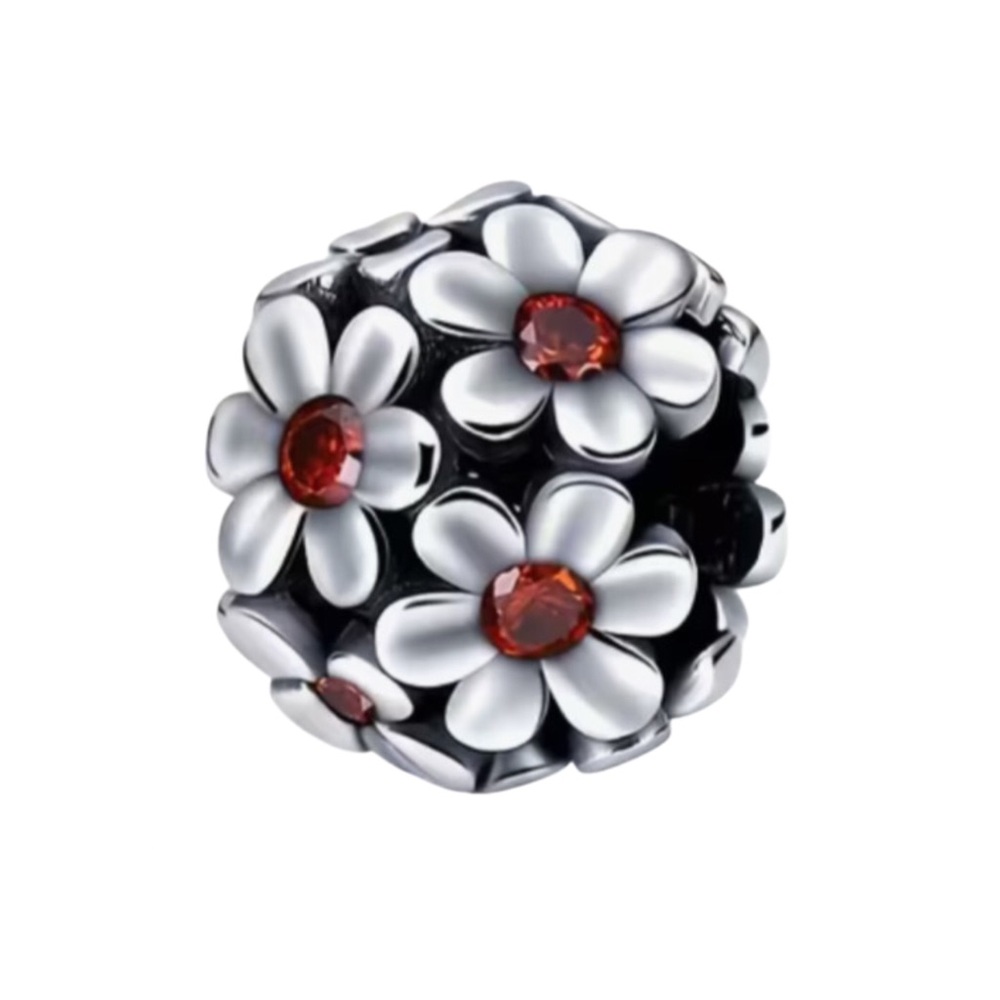 S925 Daisy Bead Charm Pandora Style